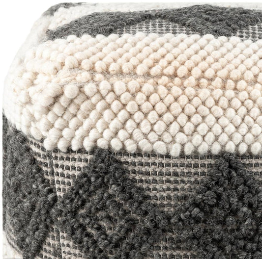 Livabliss - Hygge Pouf - White - HGPF005-181818_CLOSEOUT veiw 2