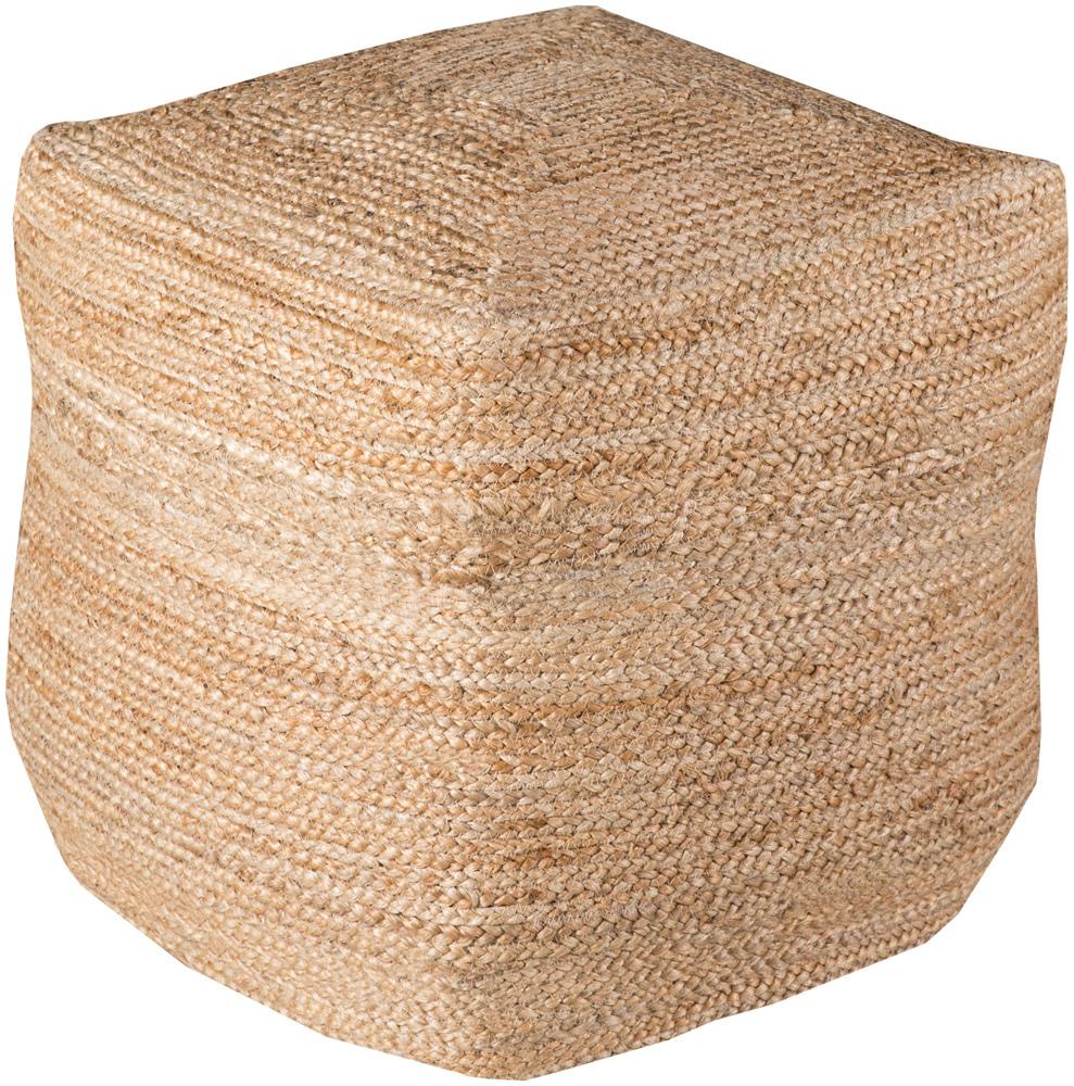 Livabliss - Jute Pouf - Tan - POUF-101 veiw 1