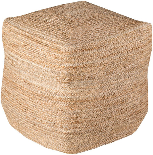 Livabliss - Jute Pouf - Tan - POUF-101 veiw 1
