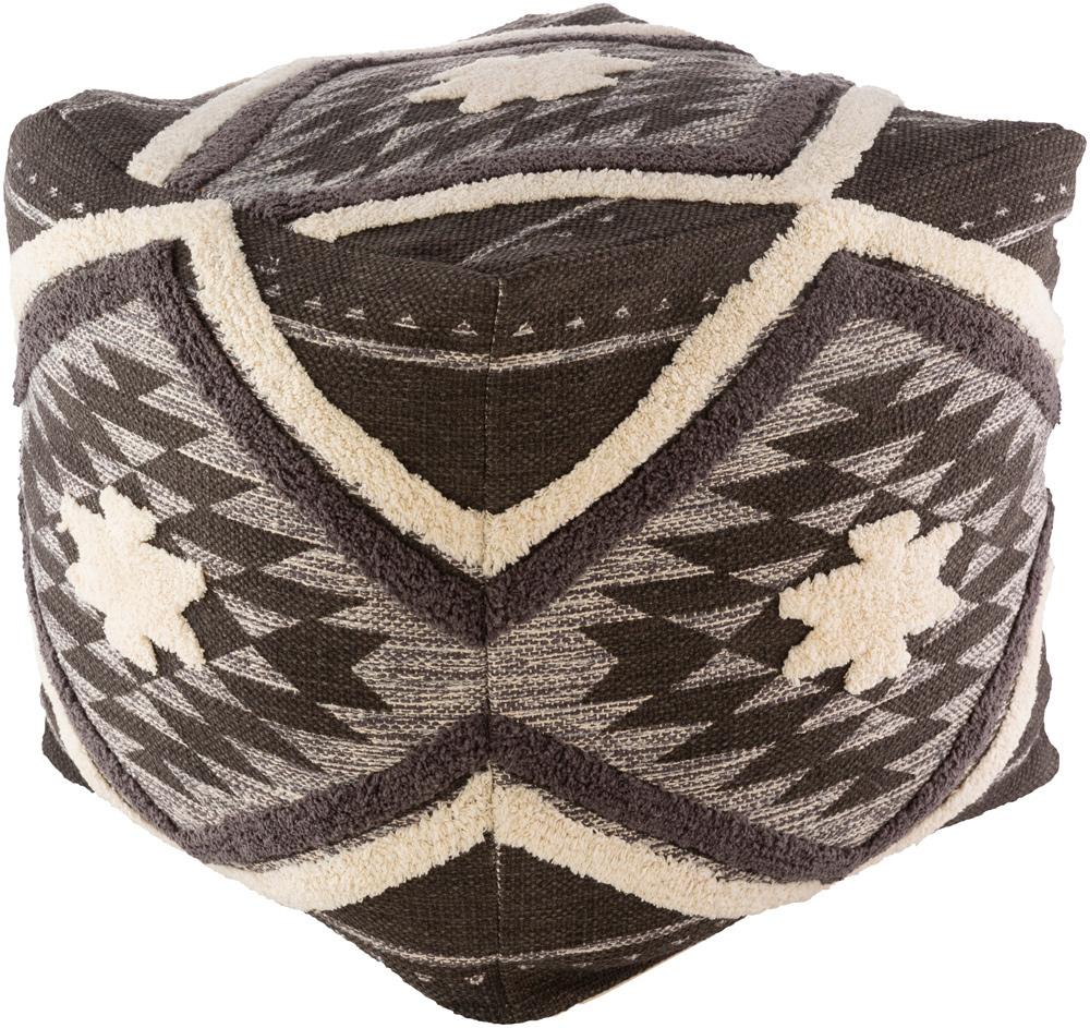 Livabliss - Lachlan Pouf - Dark Brown - LHPF001-181818 veiw 1