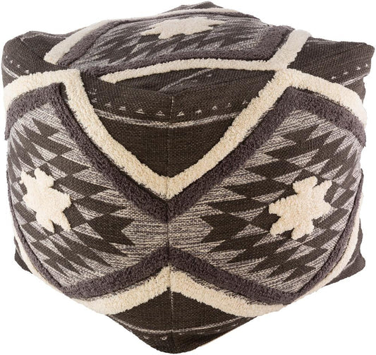 Livabliss - Lachlan Pouf - Dark Brown - LHPF001-181818 veiw 1