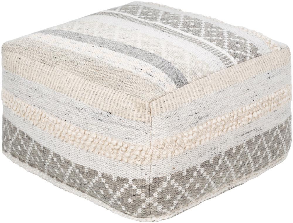 Livabliss - Lorens Pouf - Charcoal - LRPF003-242413 veiw 1