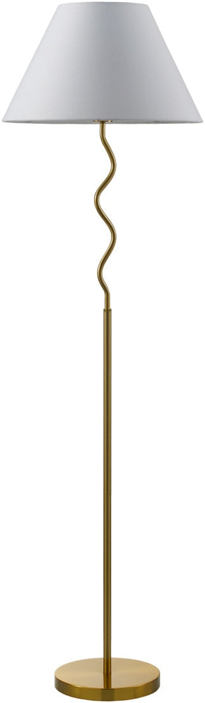 Livabliss - Meander Accent Floor Lamp - Metallic - Brass - MED-001 veiw 1