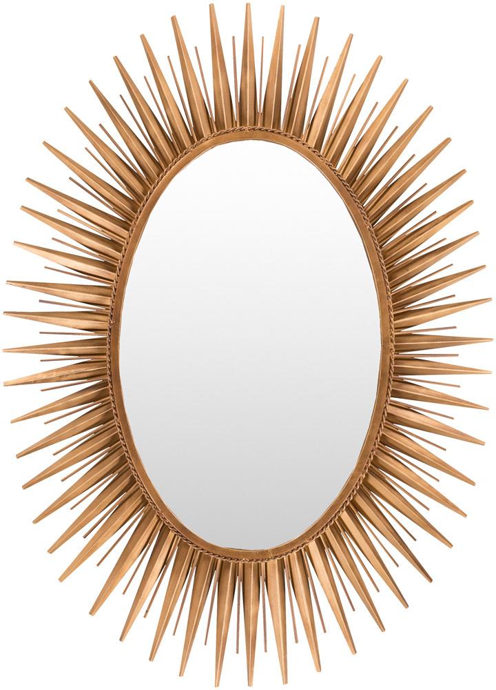 Livabliss - Nihal Accent Mirror - Metallic - Brass - MRR1014-3042 veiw 1