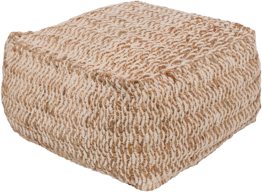 Livabliss - Oak Cove Pouf - Light Gray - OCPF4000-202012 veiw 1