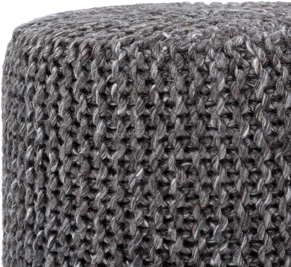 Livabliss - Prado Pouf - Charcoal - POPF004-181816 veiw 2