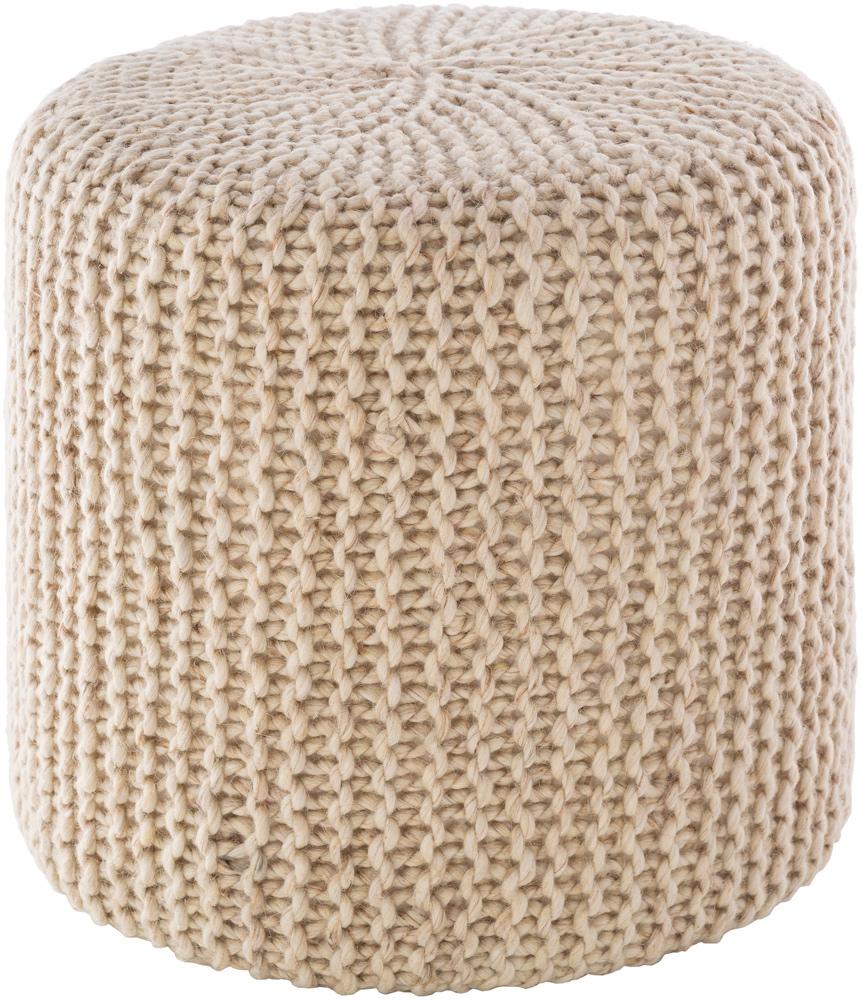 Livabliss - Prado Pouf - Ivory - POPF001-181816 veiw 1