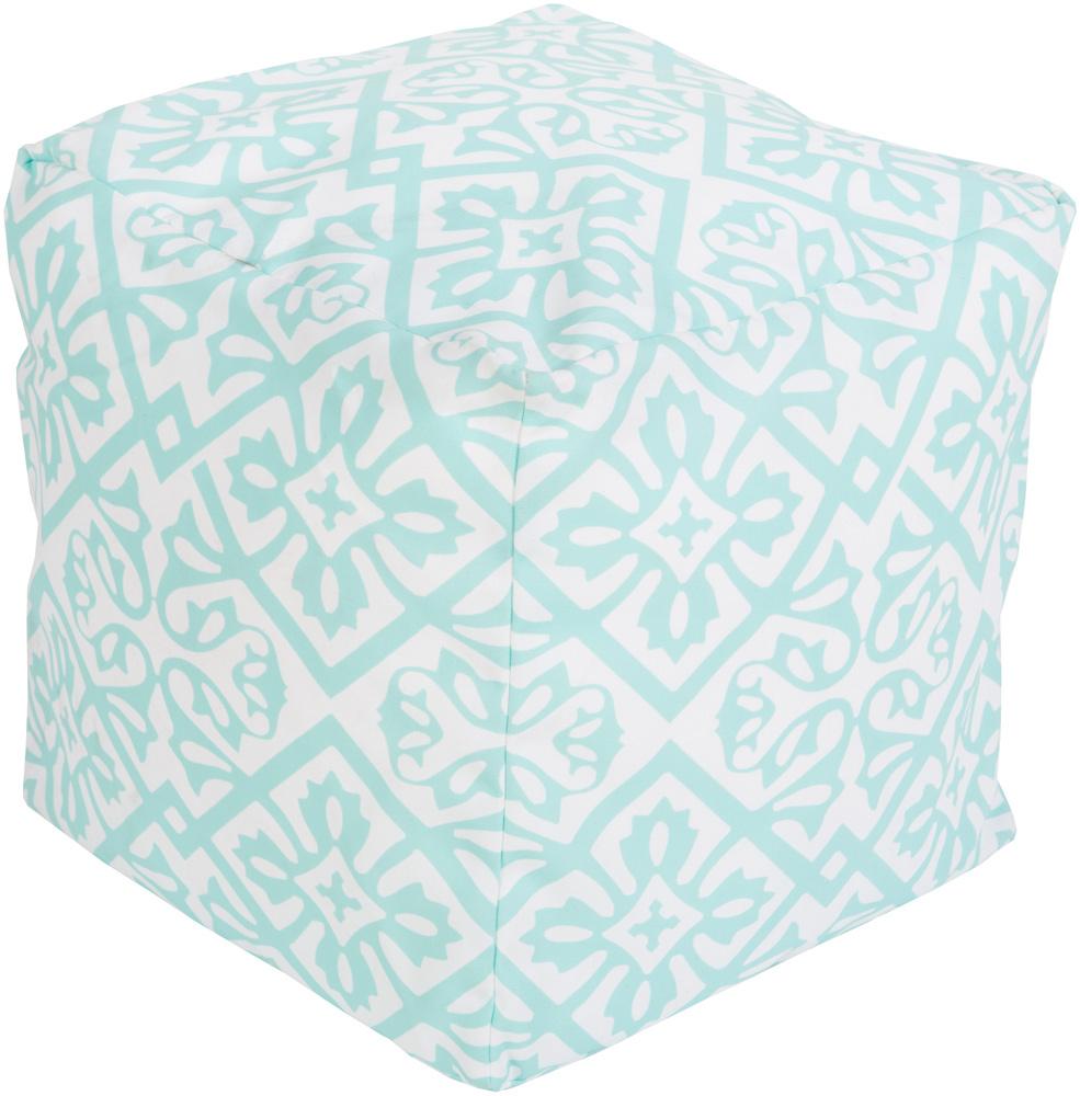 Livabliss - Rain Pouf - Aqua - POUF-257 veiw 1