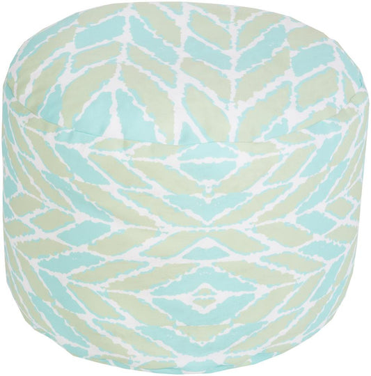 Livabliss - Rain Pouf - Aqua - POUF-261 veiw 1