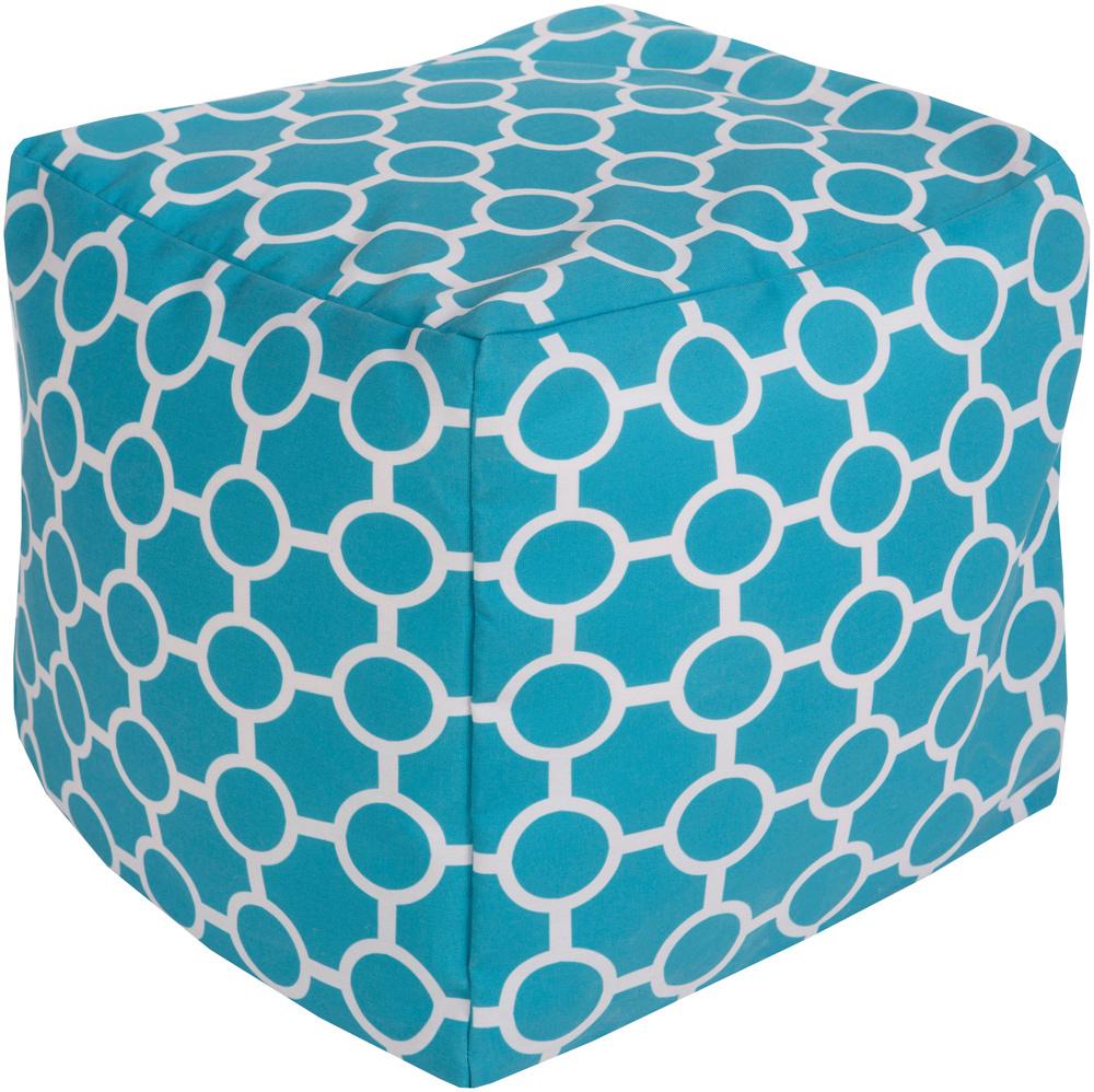 Livabliss - Rain Pouf - Aqua - POUF-268 veiw 1