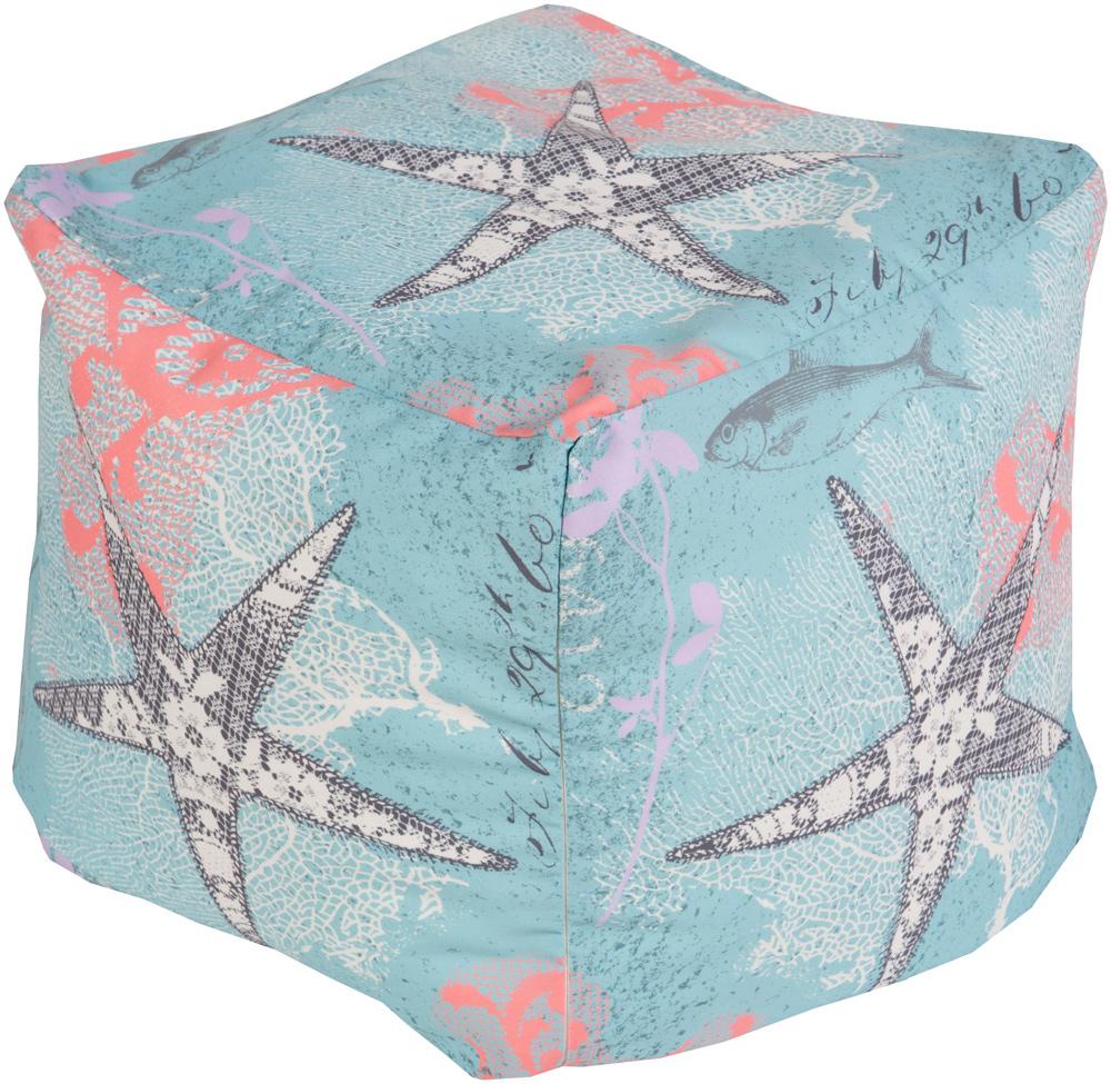 Livabliss - Rain Pouf - Aqua - POUF-290 veiw 1