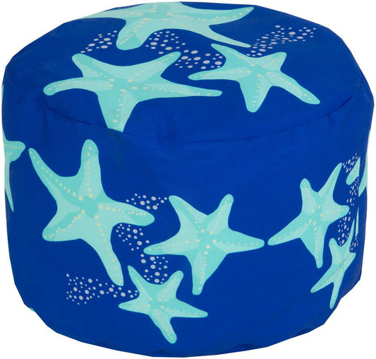 Livabliss - Rain Pouf - Blue - POUF-265 veiw 1