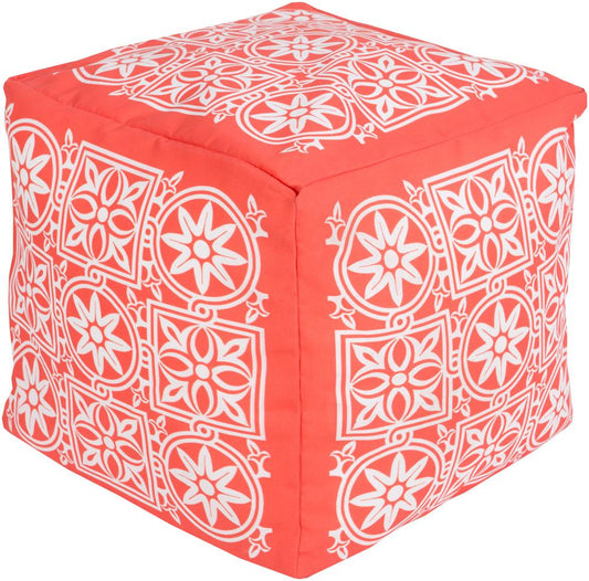 Livabliss - Rain Pouf - Dusty Coral - POUF-258 veiw 1