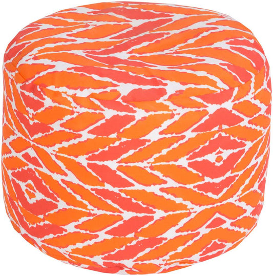 Livabliss - Rain Pouf - Dusty Coral - POUF-264 veiw 1