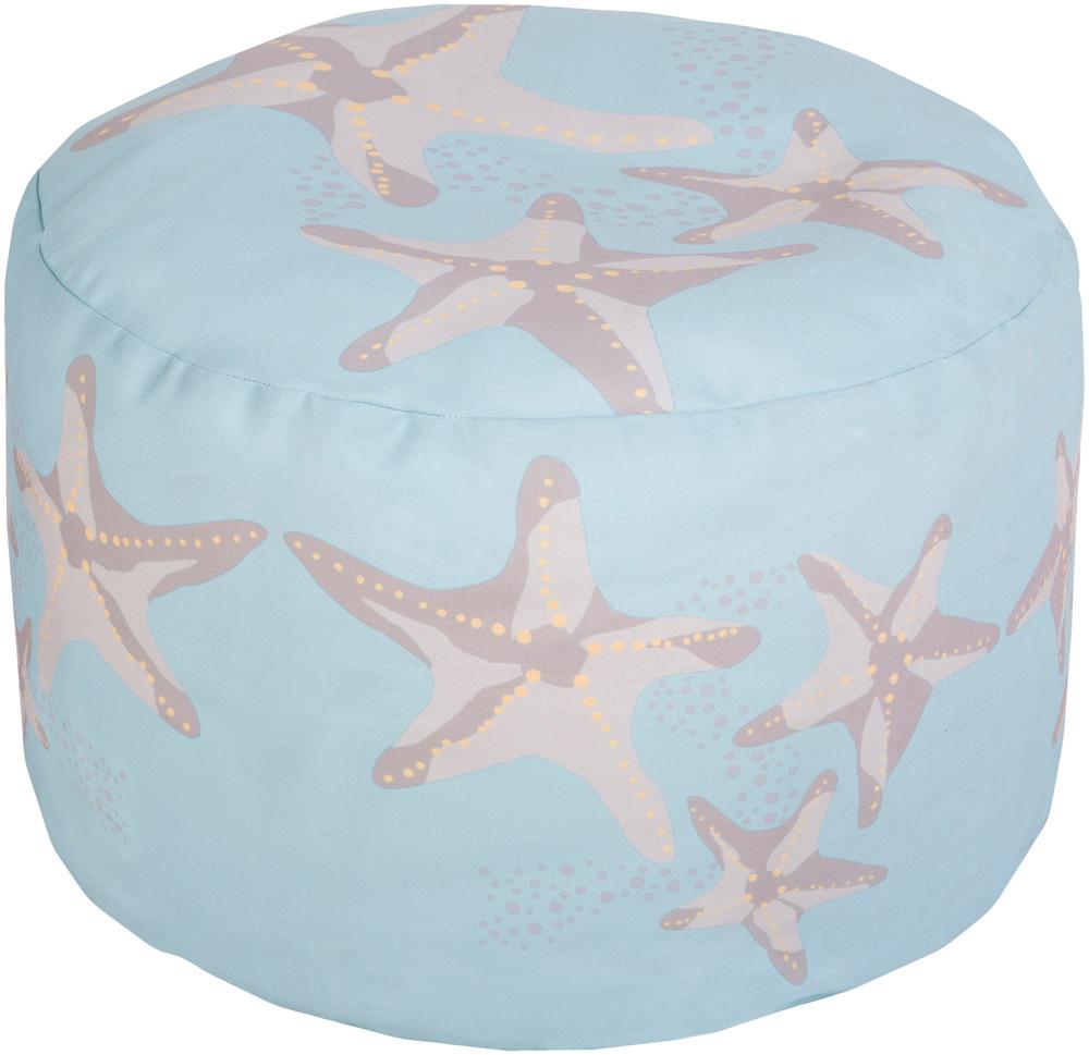 Livabliss - Rain Pouf - Ice Blue - POUF-266 veiw 1