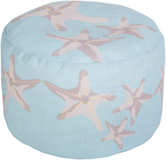 Livabliss - Rain Pouf - Ice Blue - POUF-266 veiw 1