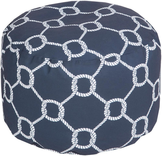 Livabliss - Rain Pouf - Ink Blue - POUF-300 veiw 1
