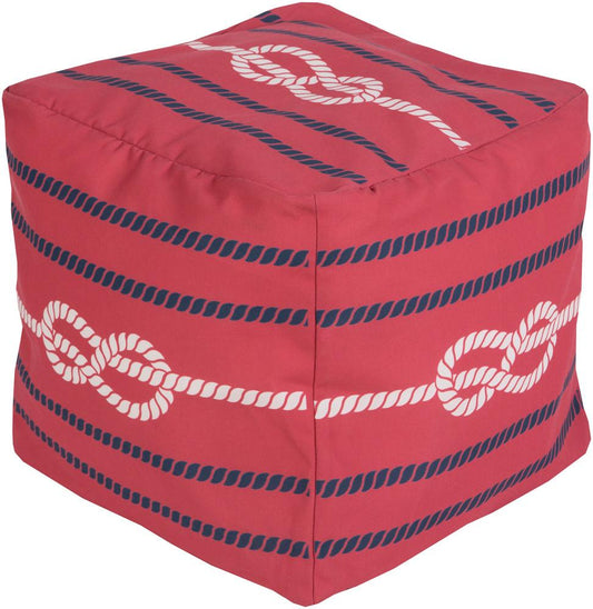 Livabliss - Rain Pouf - Red - POUF-274 veiw 1