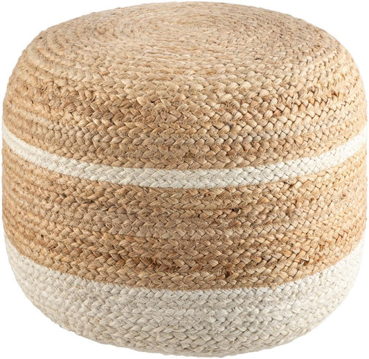 Livabliss - Saratov Pouf - Natural - SVPF001-141818 veiw 1