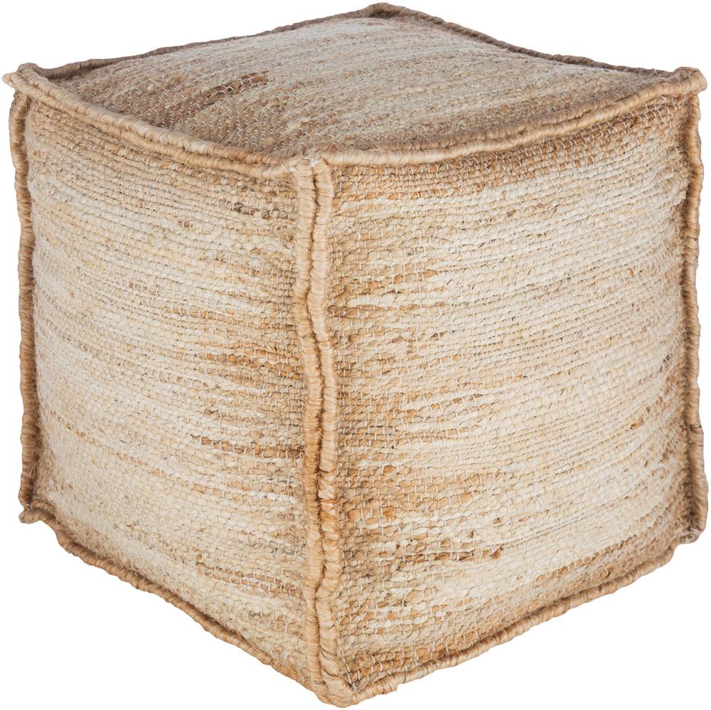 Livabliss - Sonali Pouf - Ivory - SNPF001-161616 veiw 1