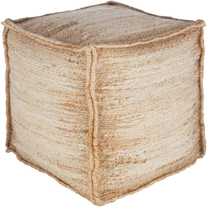 Livabliss - Sonali Pouf - Ivory - SNPF001-161616 veiw 1