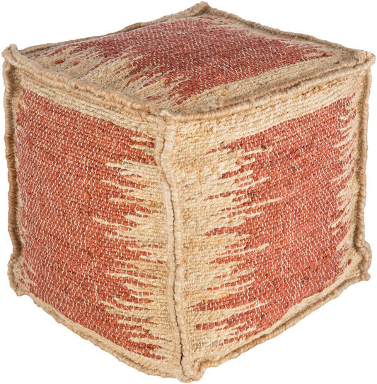 Livabliss - Sonali Pouf - Rust - SNPF002-161616 veiw 1