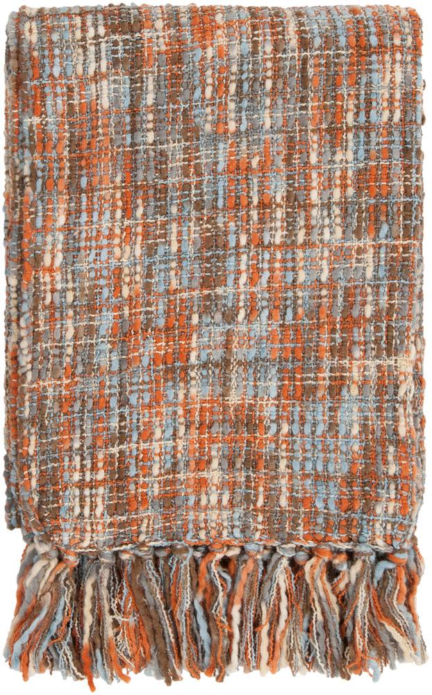 Livabliss - Tabitha Throw - Burnt Orange - TAT8206-5060 veiw 1