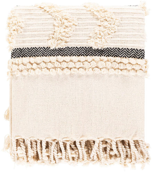 Livabliss - Vasant Throw - Ivory - VSA1000-5060 veiw 1