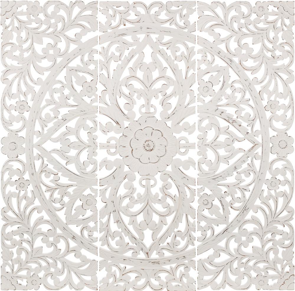 Livabliss - Vivaan Dimensional Wall Accent - White - VIA001-4848 veiw 1