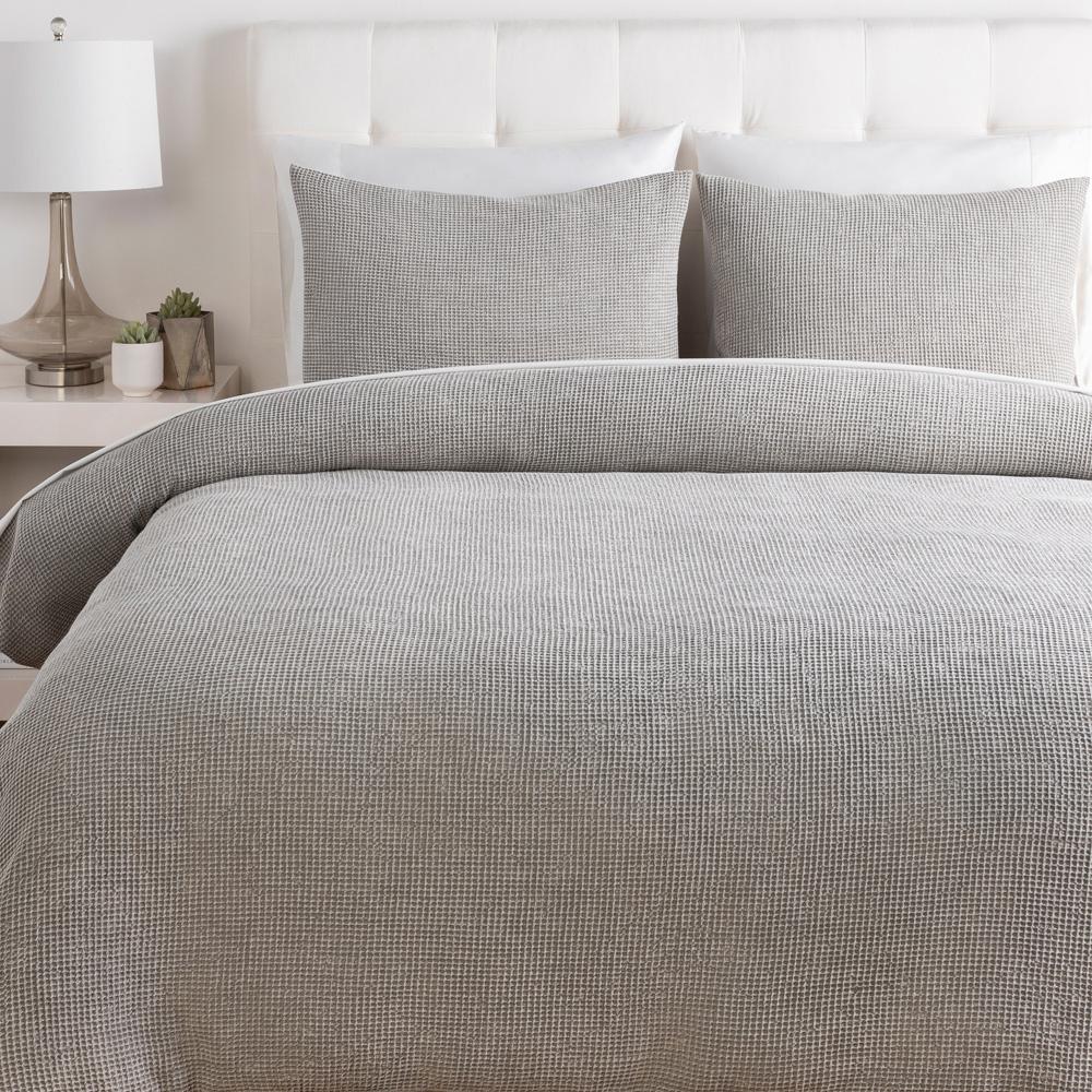 Livabliss - Waffle Bedding Swatch - Light Gray - WFL1001-SW veiw 1