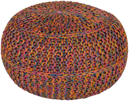 Livabliss - Wisteria Pouf - Pink - WTPF-002 veiw 1