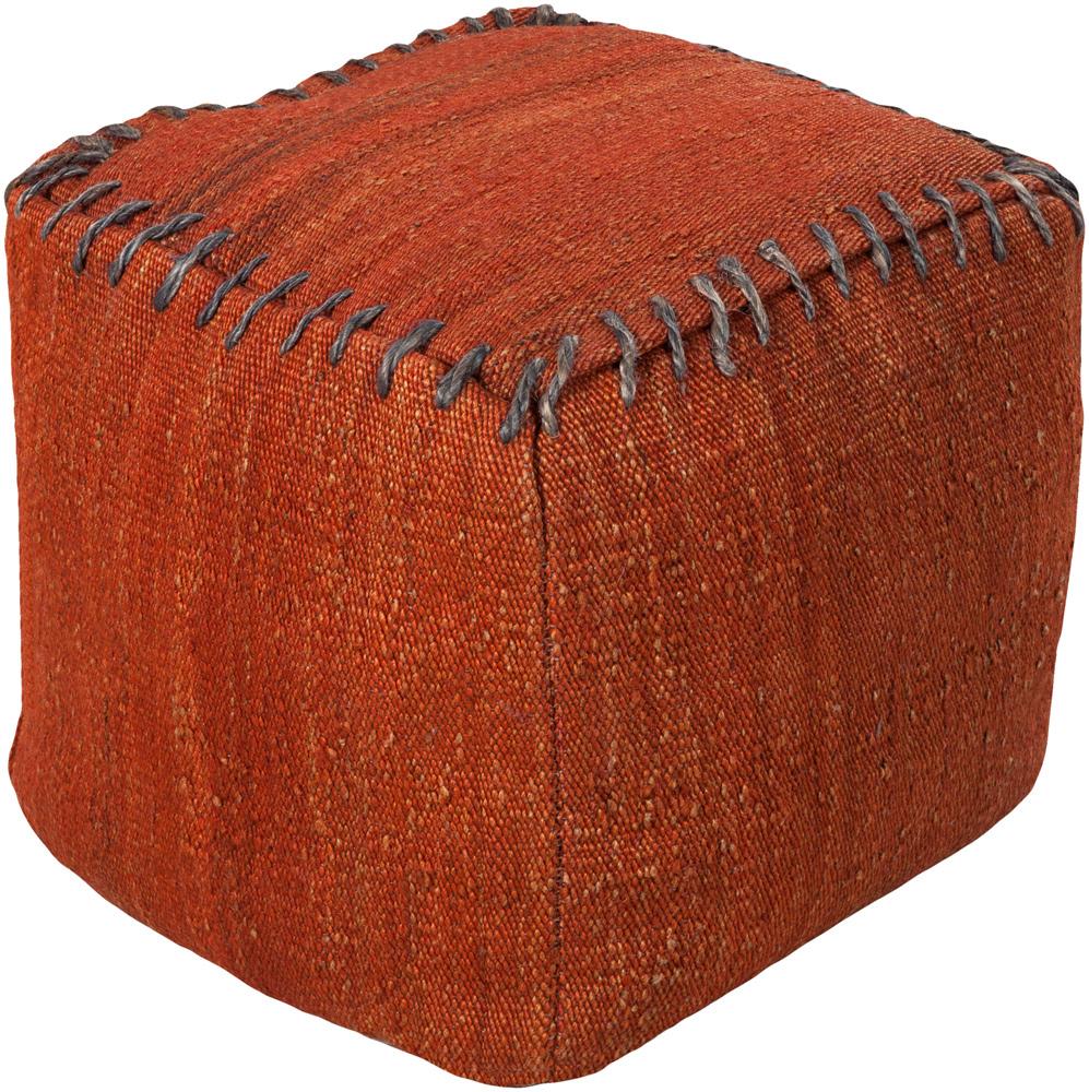 Livabliss - Woodstock Pouf - Red - POUF-189 veiw 1