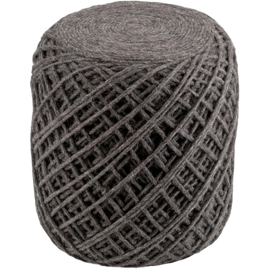 Livabliss - Xena Pouf - Charcoal - XAPF003-161618 veiw 1