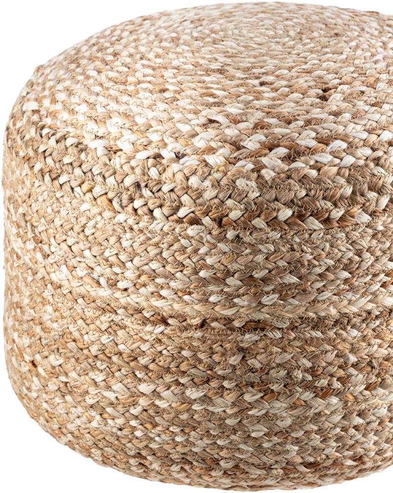 Livabliss - Yaroslave Pouf - Off-White - YRPF001-141818 veiw 2
