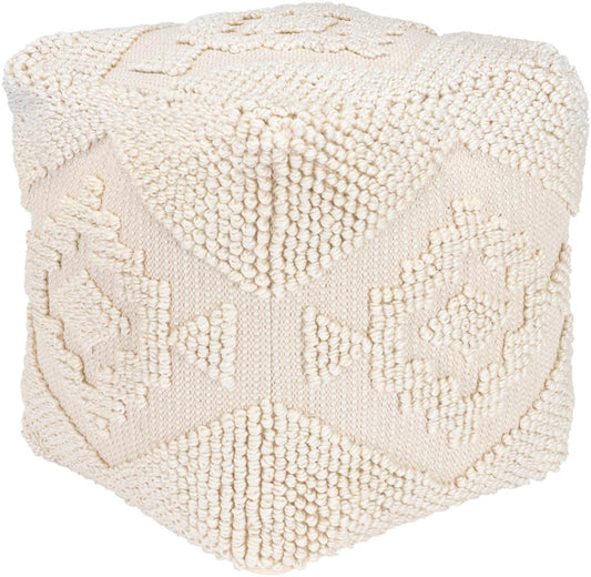 Livabliss - Yolanda Pouf - Beige - YLPF001-181818 veiw 1