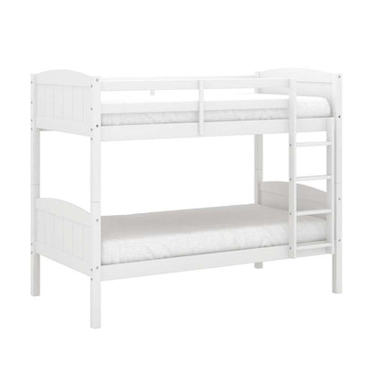 Living Essentials by Hillsdale - Alexis Wood Arch Twin Over Twin Bunk Bed, White - 7171-310 veiw 1