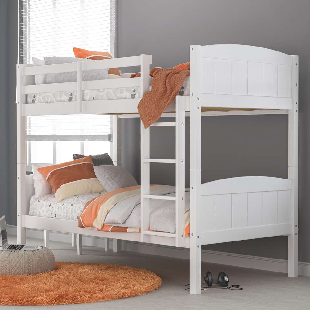 Living Essentials by Hillsdale - Alexis Wood Arch Twin Over Twin Bunk Bed, White - 7171-310 veiw 2