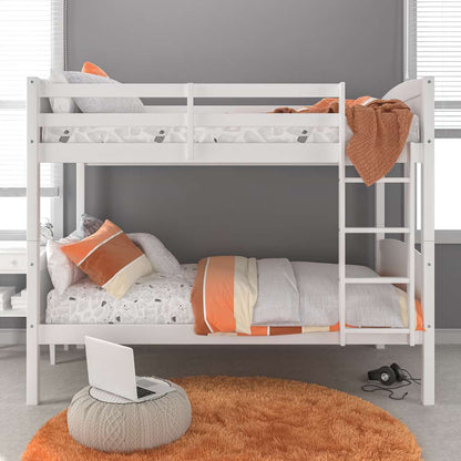 Living Essentials by Hillsdale - Alexis Wood Arch Twin Over Twin Bunk Bed, White - 7171-310 veiw 3