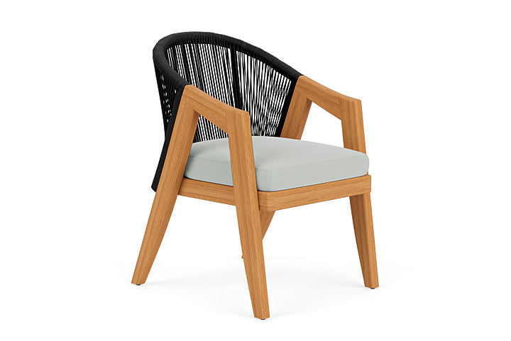Lloyd Flanders - Alpine Dining Armchair In Natural Teak Finish With Callen Celadon Fabric - 3630010962024 view 1