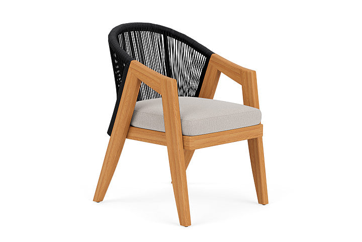 Lloyd Flanders - Alpine Dining Armchair In Natural Teak Finish With Remy Cloud Fabric - 3630010962001 view 1