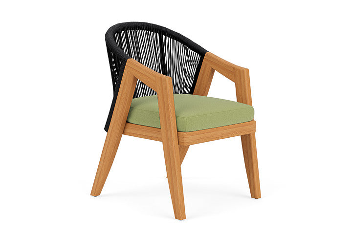 Lloyd Flanders - Alpine Dining Armchair In Natural Teak Finish With Unearth Spring Fabric - 3630010962067 view 1