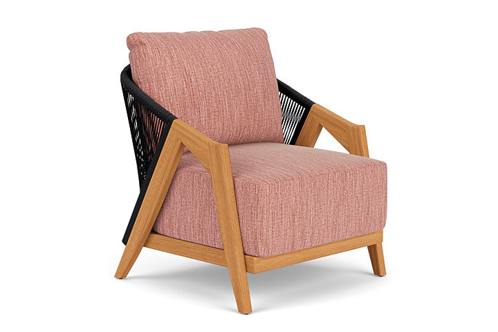 Lloyd Flanders - Alpine Lounge Chair In Natural Teak Finish With Friendly Carnival Fabric - 3630020962043 view 1