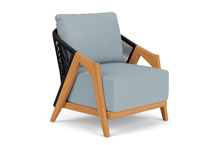 Lloyd Flanders - Alpine Lounge Chair In Natural Teak Finish With Kadogo Lake Fabric - 3630020962041 view 1