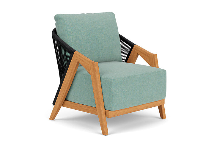 Lloyd Flanders - Alpine Lounge Chair In Natural Teak Finish With Pavian Pool Fabric - 3630020962045 view 1