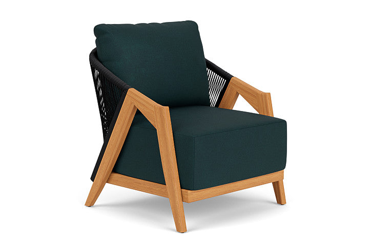 Lloyd Flanders - Alpine Lounge Chair In Natural Teak Finish With Sandberg Lagoon Fabric - 3630020962039 view 1