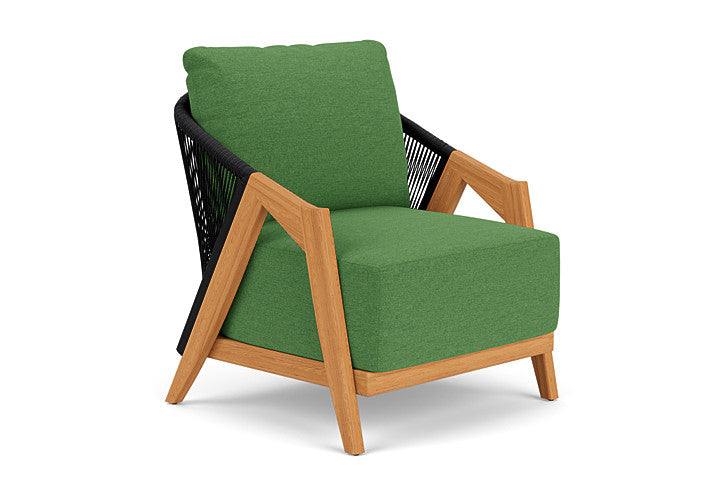 Lloyd Flanders - Alpine Lounge Chair In Natural Teak Finish With Seadog Botanical Fabric - 3630020962066 view 1