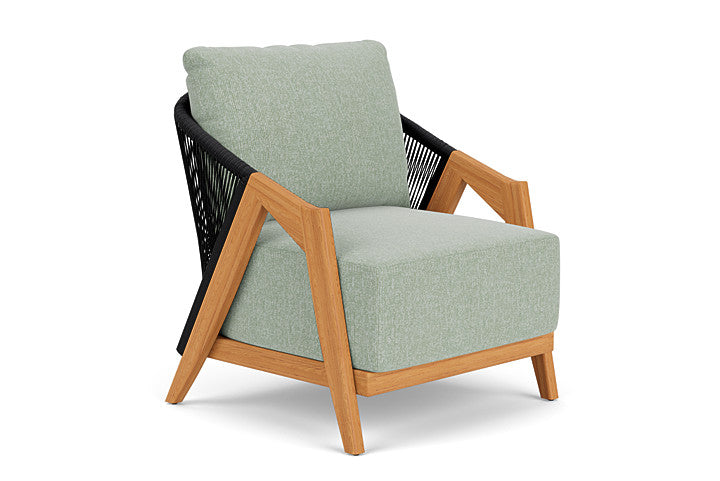 Lloyd Flanders - Alpine Lounge Chair In Natural Teak Finish With Serene Spa Fabric - 3630020962031 view 1