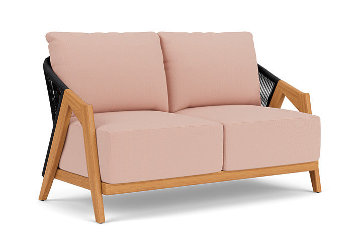 Lloyd Flanders - Alpine Loveseat In Natural Teak Finish With Azulu Clay Fabric - 3630500962033 view 1