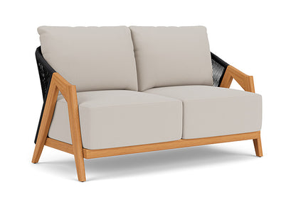 Lloyd Flanders - Alpine Loveseat In Natural Teak Finish With Azulu Twine Fabric - 3630500962034 view 1