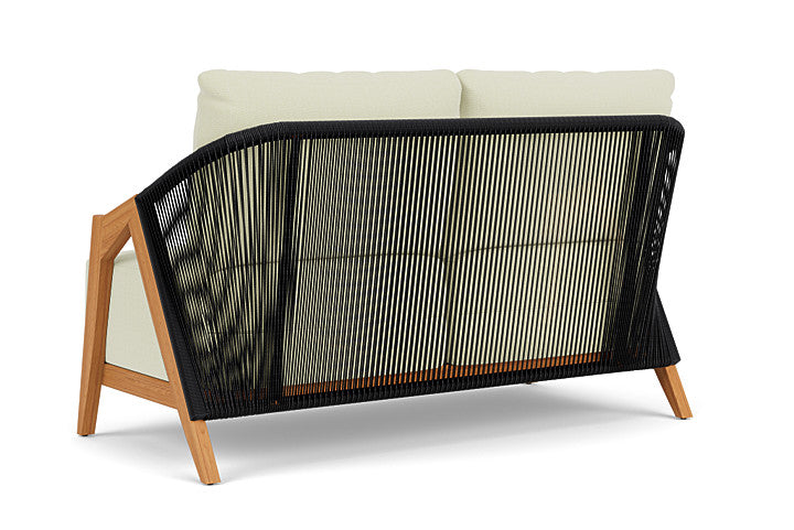 Lloyd Flanders - Alpine Loveseat In Natural Teak Finish With Bamboo Bay Meadow Fabric - 3630500962060 view 2